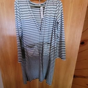 Chico's zenergy dress, 2, multi color striped